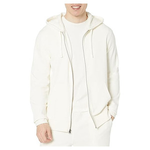 Sweat-shirt et sweat-shirt à capuche pour homme en tissu tricoté à manches longues avec logo personnalisé et design d'impression, fermeture éclair et cordon de serrage - Product Image 5