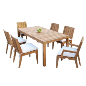 Ensemble de chaises de salle à manger en teck moderne et écologique de luxe pour restaurants et hôtels, personnalisable en provenance d'Indonésie - Product Image 2
