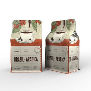 Мешок для упаковки кофейных зерен с клапаном, герметичная алюминиевая фольга для хранения продуктов, многоразовый пакет на молнии, пластиковая упаковка, кофейный мешок - Product Image 2