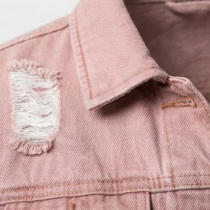 Offre Spéciale Veste en Jean pour Femme Classique Boutons Devant Col Revers Manches Longues Couleur Personnalisée Mode Casual Tendance - Product Image 4