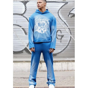 Conjunto de chándal personalizado con capucha y Jogger holgado de gran tamaño para hombre, traje de dos piezas, proveedor al por mayor, novedad de 2025 - Product Image 3