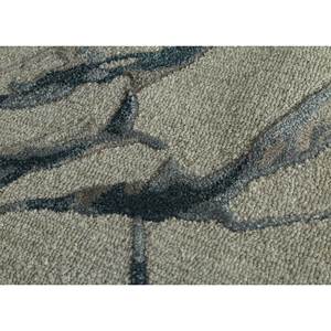 พรมขนสัตว์และใยวิสโคสทอมือลายกราฟิกสีเทาและดำ รุ่น Genesis สำหรับใช้ในบ้าน-Taq-4390 - Product Image 3