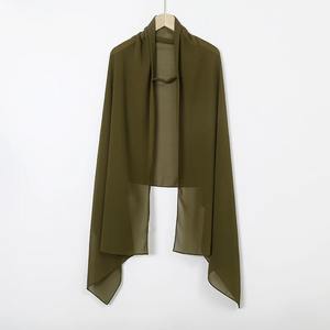 Premium Cotton <b>Viscose</b> Solid Chiffon Breathable Instant <b>Hijab</b> Scarf Casual Fashionable Headscarf Elastic Chin Strap Muslim Women - Product Image 4