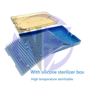 Ensemble d'instruments ophtalmiques micro-coaxiaux avec pinces de capsulorhexis et couteau diamanté, couteau à port latéral, double tranchant - Product Image 6