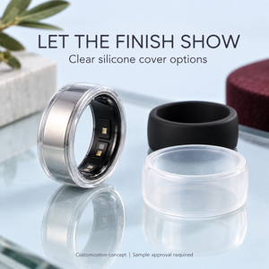 Funda de Silicona Transparente para Anillo Inteligente Oura con Etiqueta Privada para Comercio Electrónico y Suministro de Accesorios al por Mayor - Product Image 1