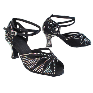 Scarpe da ballo latine molto belle S1003CC ballerine morbide e scarpe da ballo con soletta in PU di media larghezza - Product Image 1