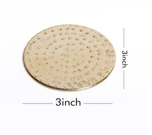 Posavasos de Metal de latón tamaño personalizado 100% la mejor calidad para el hogar mesa de comedor té bebida taza posavasos brillante pulido - Product Image 5