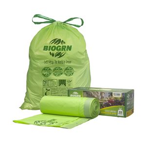 Custom Printed Biodegradable Kitchen Food Waste <b>Bags</b> <b>Compostable</b> Garbage Liners - Product Image 1