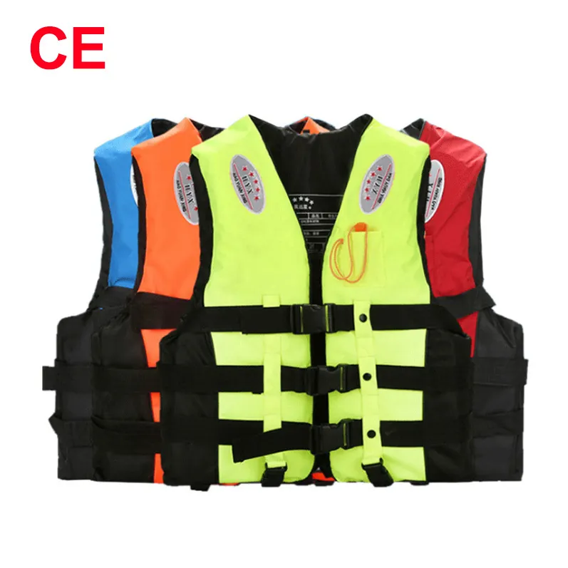 Wholesale Marine Adult Water Swimming Waterproof Life Jacket Vest Oxford Cloth Safe Life Jackets