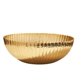 Bol à chocolat martelé en métal doré de qualité deluxe vaisselle écologique pour les mariages bol de service bonbons sucrés bol de serveur - Product Image 5