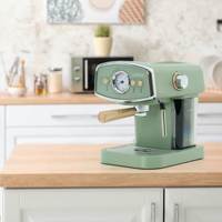 Ker Press Xpress offoffee Ker Aker 1050 W y 15 bares. Capacidad de 1,20 L con bandeja de caída extraíble y 2 tamaños de filtros