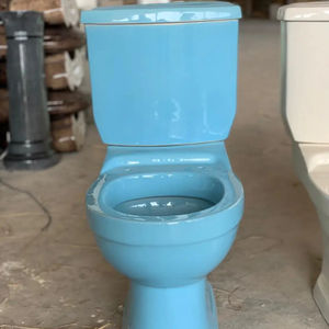 ARTICLES SANITAIRES EN CÉRAMIQUE COLORÉS ACQUA DEUX PIÈCES WC TOILETTE FABRIQUÉE EN INDE - Product Image 1