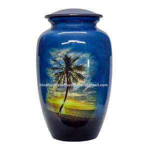 Nouvelle collection d'urnes en aluminium de conception classique de qualité supérieure, fournitures d'urnes de crémation pour cendres humaines - Product Image 6