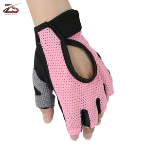 Guantes de cuero de verano para hombre de Pakistán Guantes de carreras de medio dedo Piel de cabra transpirable - Product Image 4