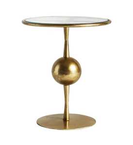 Mesa de centro anidada moderna de madera maciza con aspecto de mármol para sala de estar de Hotel o mesas redondas de bar - Product Image 1