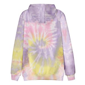 Vente en gros Hiver Hommes Tie Dye Hoodie Street Fashion Polaire Pull Sweat Manches Longues Cordon Poches Impression en Relief - Product Image 6