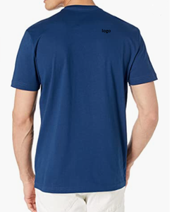 T-shirt Homme Slim Fit Formel à Manches Courtes Uni 100% Coton Tricoté Écologique Respirant Haute Qualité Personnalisable - Direct - Product Image 2