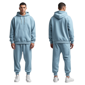 Nuevo Conjunto Deportivo de Algodón Grueso de Primera Calidad, Sudadera con Capucha y Pantalones Jogger, Ropa Personalizada con Etiqueta Privada - Product Image 3
