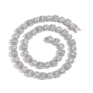 Joyería Cristiana al por Mayor, Collar con Dije de Circonita y Latón Plateado, Regalo Unisex - Product Image 2