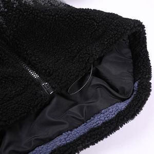 Veste en polaire sherpa pour femme, style décontracté, vente chaude, hiver, chaude, respirante, broderie de logo personnalisée, col montant, vente en gros - Product Image 6