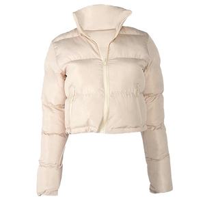 Chaqueta Universitaria de Alta Calidad para Mujer, Diseño Personalizado, Chaqueta Corta de Invierno, Tejido de Lona, Nueva Moda, Suministro al por Mayor, Tinte Liso - Product Image 6