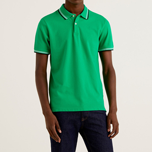 Hombres fabricados profesionalmente para camisa Polo Nueva llegada con bajo MOQ Patrón sólido Servicios OEM para cuello de polo - Product Image 4