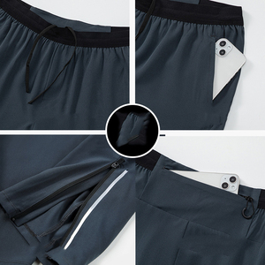 กางเกงกีฬาผ้าคอตตอนลายทางมีหลายกระเป๋าสำหรับผู้ชายกางเกงวอร์มผ้าคอตตอนลายทางไซส์ใหญ่สำหรับฤดูใบไม้ร่วง - Product Image 5