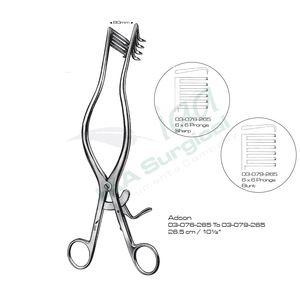 Retractor Adson Personalizado de Alta Calidad, Manual, de Acero Inoxidable, Instrumentos Quirúrgicos Autoestables - Product Image 4