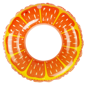 Bateau gonflable orange pour la natation, la plage et la piscine pour enfants - Product Image 4