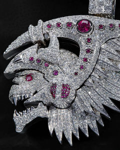 Pendentif Hip Hop Dragon en Argent 925 avec Diamant VVS et Moissanite, Testé au Diamant, Design Personnalisé pour Rappeurs - Product Image 2