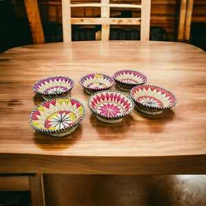 Cestas de hierba Moonj Multicolor Natural ecológicas hechas a mano más vendidas, pequeña cesta de mimbre decorativa para decoración del hogar - Product Image 2