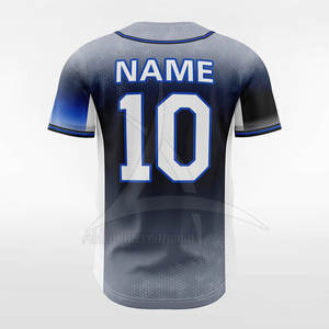 Maillot de baseball 100% polyester respirant à séchage rapide, col rond, personnalisable, vêtements de sport d'équipe pour hommes adultes, haute qualité, équipe personnalisée - Product Image 5