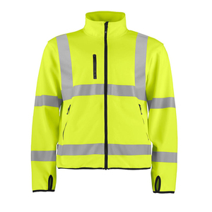 Wholesale Direct Factory Available Reflector Hi-vis <b>Safety</b> Softshell Jacket Construction - Product Image 5