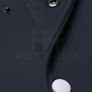 Chaqueta cálida de invierno para hombre, nuevo diseño, Letterman de color sólido con cuello levantado - Product Image 6