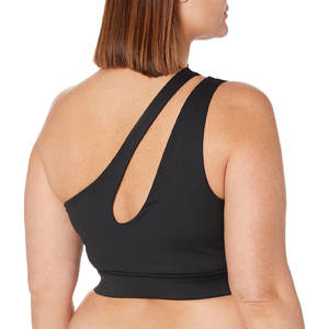 OEM personalizado un hombro Crop Sujetador deportivo para las mujeres de primera calidad gimnasio desgaste Fitness desgaste sujetador - Product Image 5
