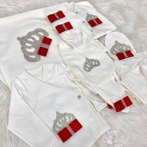 Burbuja de bambú de manga larga 10 piezas recién nacido de alta calidad 100% algodón tejido de punto primavera bebé niños mameluco conjunto - Product Image 3