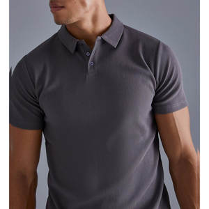 High Quality Breathable Men's Summer Polo <b>Shirts</b> Short Sleeves Custom Embroidered Logo Men's Polo <b>T</b>-<b>Shirts</b> - Product Image 6
