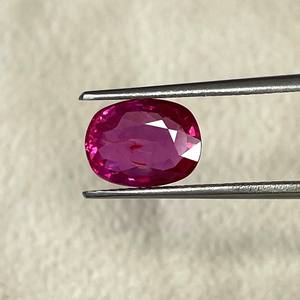 คุณภาพสูง3กะรัตทับทิมธรรมชาติ mozambique ไม่มีความร้อนรูปไข่สีแดงแหวนสีชมพูขนาดอัญมณีสำหรับทำแหวนและจี้ - Product Image 1