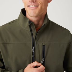 Custom Outdoor Breathable Lightweight Softshell <b>Jacket</b> With Adjustable Cuffs Wholesale Men <b>Fleece</b> <b>Lined</b> Water Resistant Coat - Product Image 3