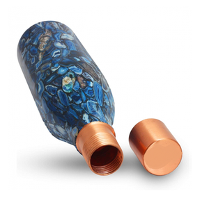 Bouteille à boire en cuivre ayurvédique personnalisée en cuivre massif traditionnel, design créatif à prix raisonnable - Product Image 6