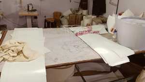 Pantallas de Lámpara Cónicas de Tela de Lino Mezcla Naranja Moderna de Lujo Hechas a Mano con Acabado en Polvo para Lámparas de Mesa, Escritorio y de Pie para Interiores - Product Image 4