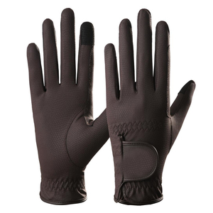 Gants d'équitation pour femmes en gros Gants d'équitation respirants antidérapants pour femmes Gants d'équitation OEM ODM Fournisseur personnalisé Usine de cuir durable - Product Image 2