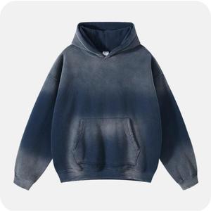 Sudaderas con capucha de gran tamaño de moda Accesorios de tela para hombres y mujeres Sudadera con capucha de lana y Jersey Hecho EN LA India Venta de capucha azul duradera - Product Image 4