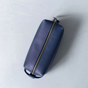 Neceser de Viaje de Cuero Genuino con Cierre, Gran Capacidad, Ecológico, Reutilizable, Portátil, Resistente al Agua, Ligero - Product Image 2