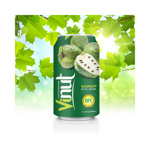 Bebida de Jugo de Guanábana de 330 ml, NFC para VINUT, Puré de Venta Caliente, OEM, ODM, Etiqueta Privada, Proveedores Mayoristas con Muestra Gratuita - Product Image 1