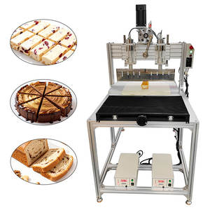 Usine Semi-Automatique Double 300mm Couteau À Ultrasons Alimentaire Cutter Gâteau Au <span class=keywords><strong>Chocolat</strong></span> Légumes Machine De Découpe pour La Préparation De Collations - Product Image 2