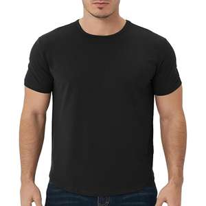 Marque privée personnalisée soutien confortable coupe T-shirt à manches courtes en coton uni pour hommes haut respirant 100% coton - Product Image 1