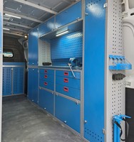 Système de rangement modulaire pour intérieur de voiture, structure démontable facilement assemblable, étagère pour fourgon OEM/ODM, ensemble droit-gauche
