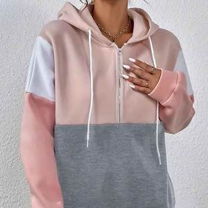 Sudadera con capucha de gran tamaño de algodón de alta calidad, Sudadera con capucha de lana gruesa con hombros caídos, precio al por mayor, fabricante de sudaderas con capucha personalizadas de bloque de Color - Product Image 5