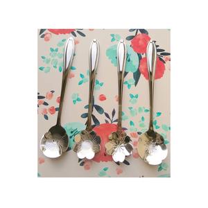 Ensemble de service de couverts de haute qualité de 6 couverts de service de salade en métal au design martelé avec poignée de vadrouille ustensiles de cuisine mignons pour un usage domestique - Product Image 2